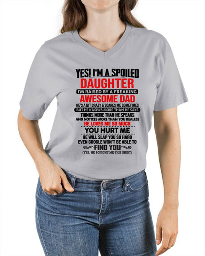 HE WILL SLAP YOU SO HARD EVEN GOOGLE WON'T BE ABLE TO FIND YOU - Gift for Daughter From Dad - NINA00 (SKU2610-207-00)