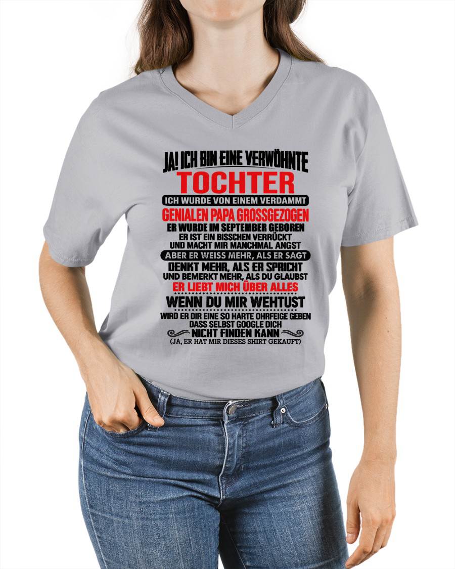 SEPTEMBER - JAH, ICH BIN EINE VERWÖHNTE TOCHTER – Geschenk für die Tochter vom Papa – NINA09 (SKU2610-282-09)
