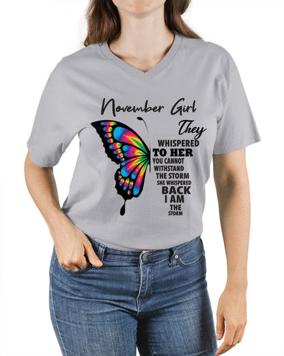 NOVEMBER GIRL, THEY WHISPERED TO HER YOU CANNOT WITHSTAND THE STORM SHE WHISPERED BACK I AM THE STORM – NINA11 fma ( SKU26T-01297-11)