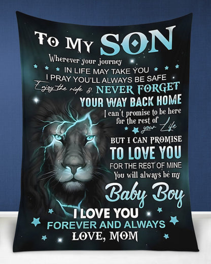 Special Gift For Your Son Blanket - From Mom (SKUB11-64) FULL