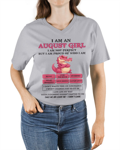 August Girl Shirt – Birthday Gift for Women - NINA08 FMA (SKU10-80-08)