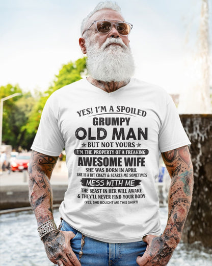 Awesome wife April - Perfect gift for your husband from wife - NINA04 (SKU96-68-04)