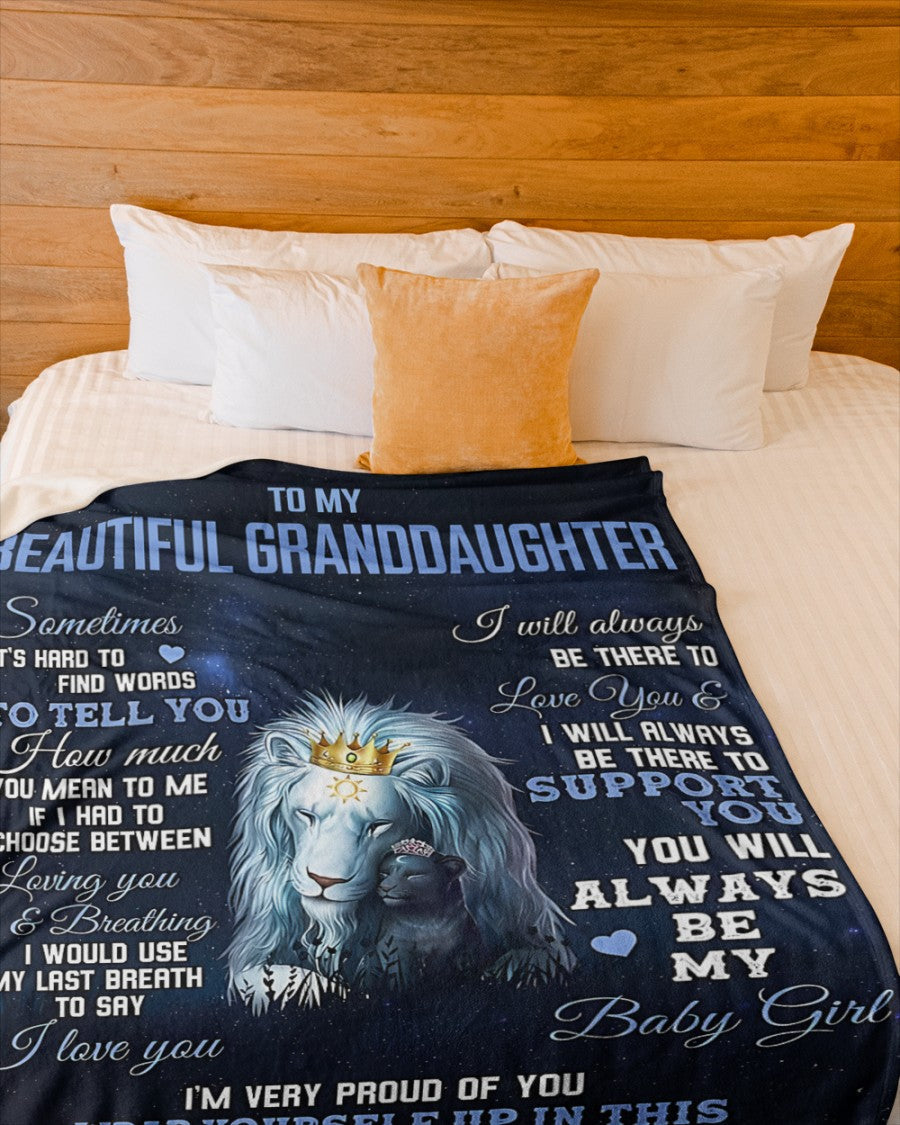 Special Gift For Your Granddaughter Blanket - From Grandpa (SKUB10-175) FULL