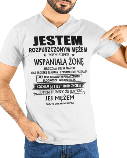 Niesamowita Żona Urodzona w marcu – Idealny Prezent dla Twojego Męża – POL/NINA03 (SKU06-26-03)
