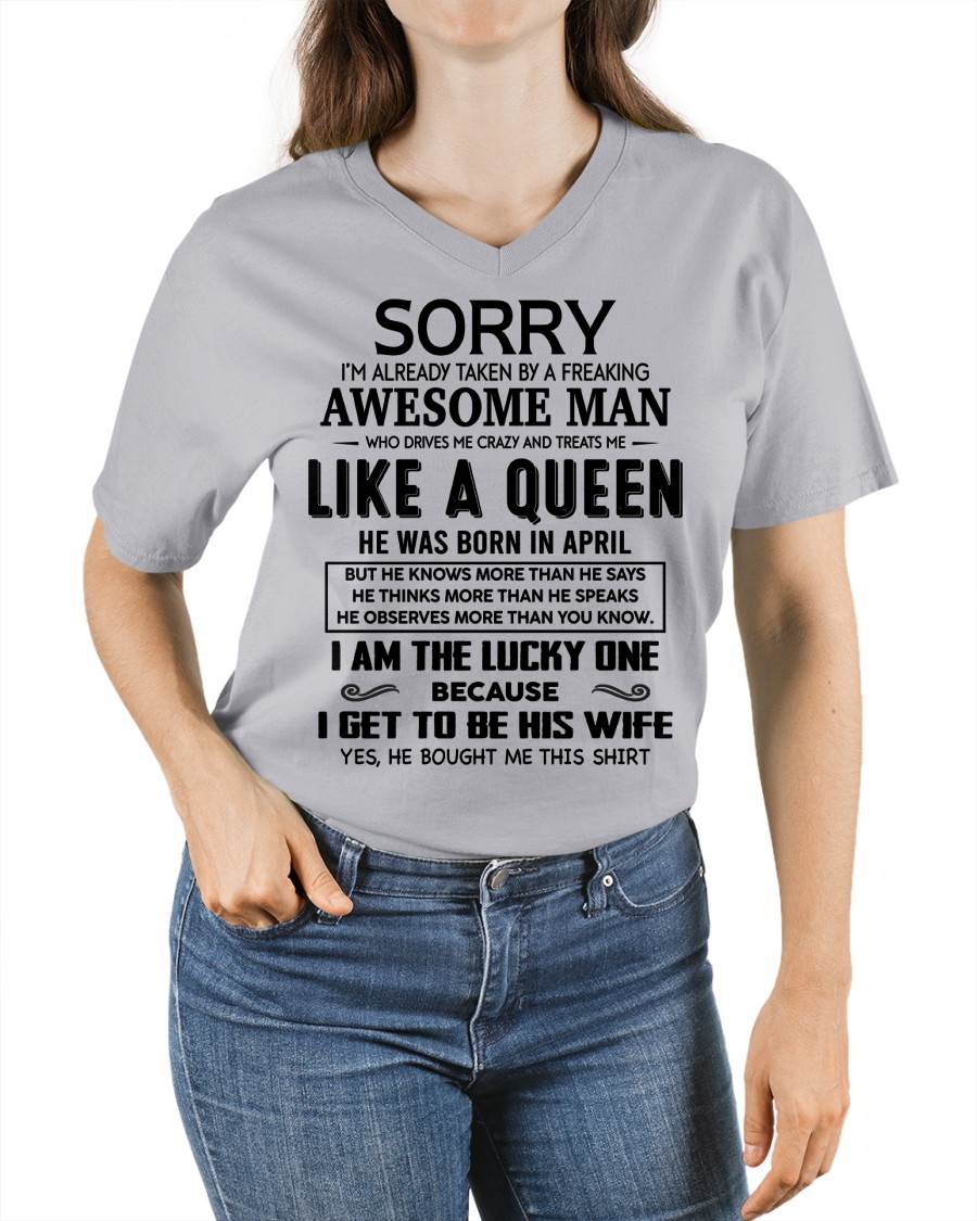 APRIL – AN AWESOME MAN WHO DRIVES ME CRAZY AND TREATS ME LIKE A QUEEN – FROM HUSBAND – NINA04 (SKU26T-01286-04)