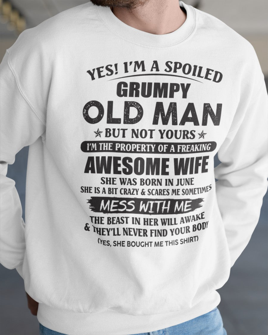 Awesome wife June - Perfect gift for your husband from wife  - NINA06 (SKU96-68-06)