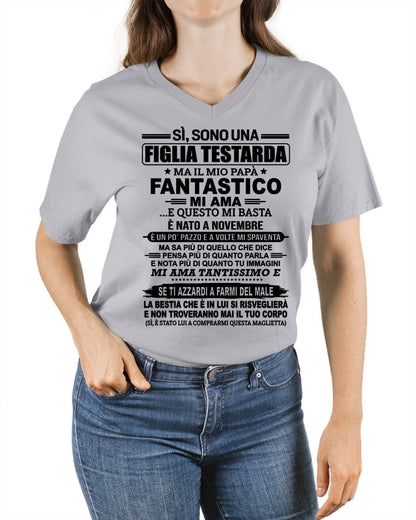 ITA/NINA11 - SÌ, SONO UNA FIGLIA TESTARDA – Regalo di Compleanno da Papà / Uomo di Novembre - (SKU2605-247-11)