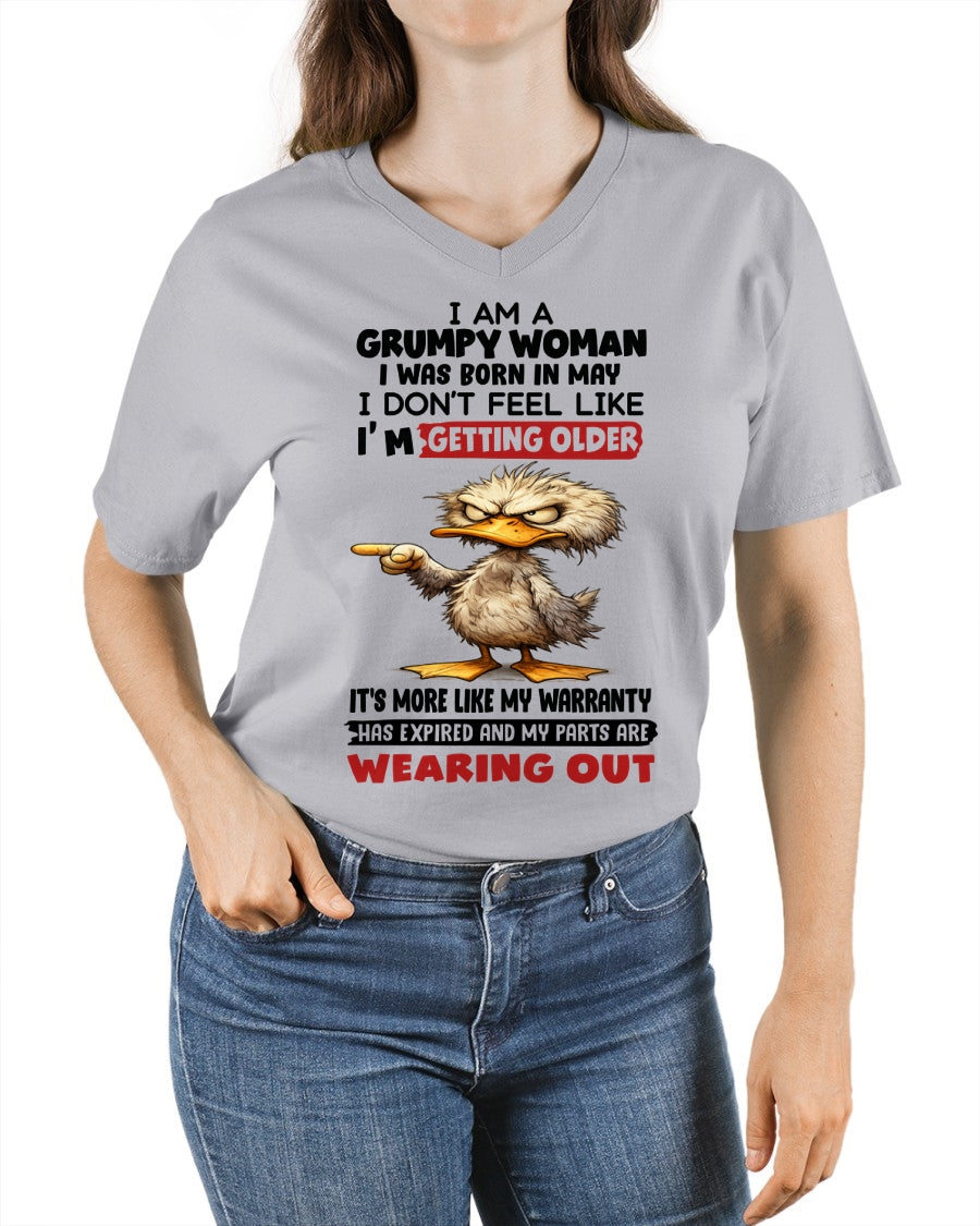 NINA05 - Funny Grumpy Woman Shirt Born in May – Birthday Gift Idea - FMA (SKU2602-175-05)