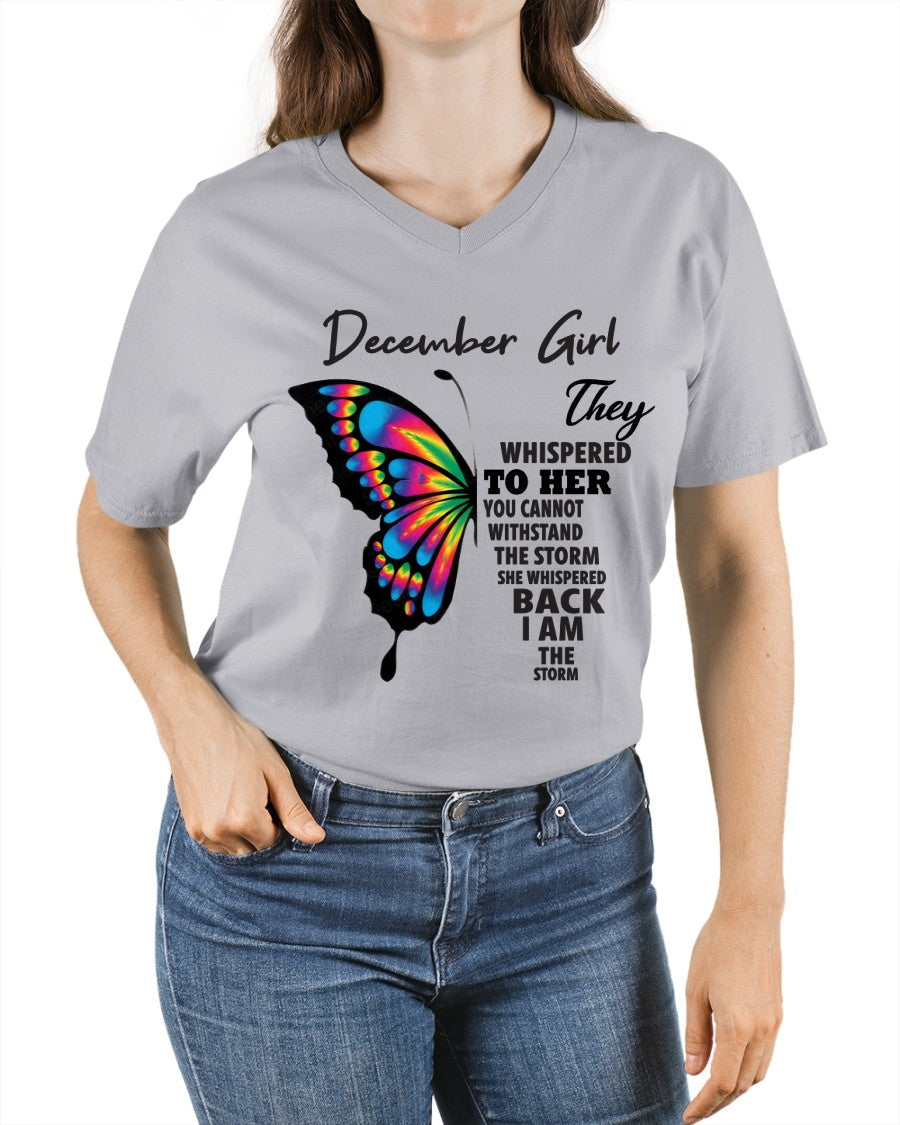 DECEMBER GIRL, THEY WHISPERED TO HER YOU CANNOT WITHSTAND THE STORM SHE WHISPERED BACK I AM THE STORM – NINA12 fma ( SKU26T-01297-12)