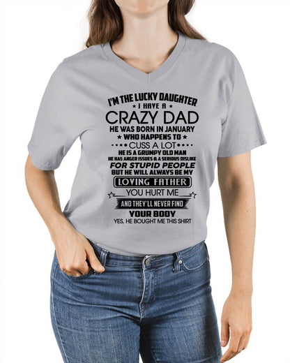 JANUARY - I'M THE LUCKY DAUGHTER I HAVE A CRAZY DAD - FROM DAD - NINA01 (SKU2603-117-01)