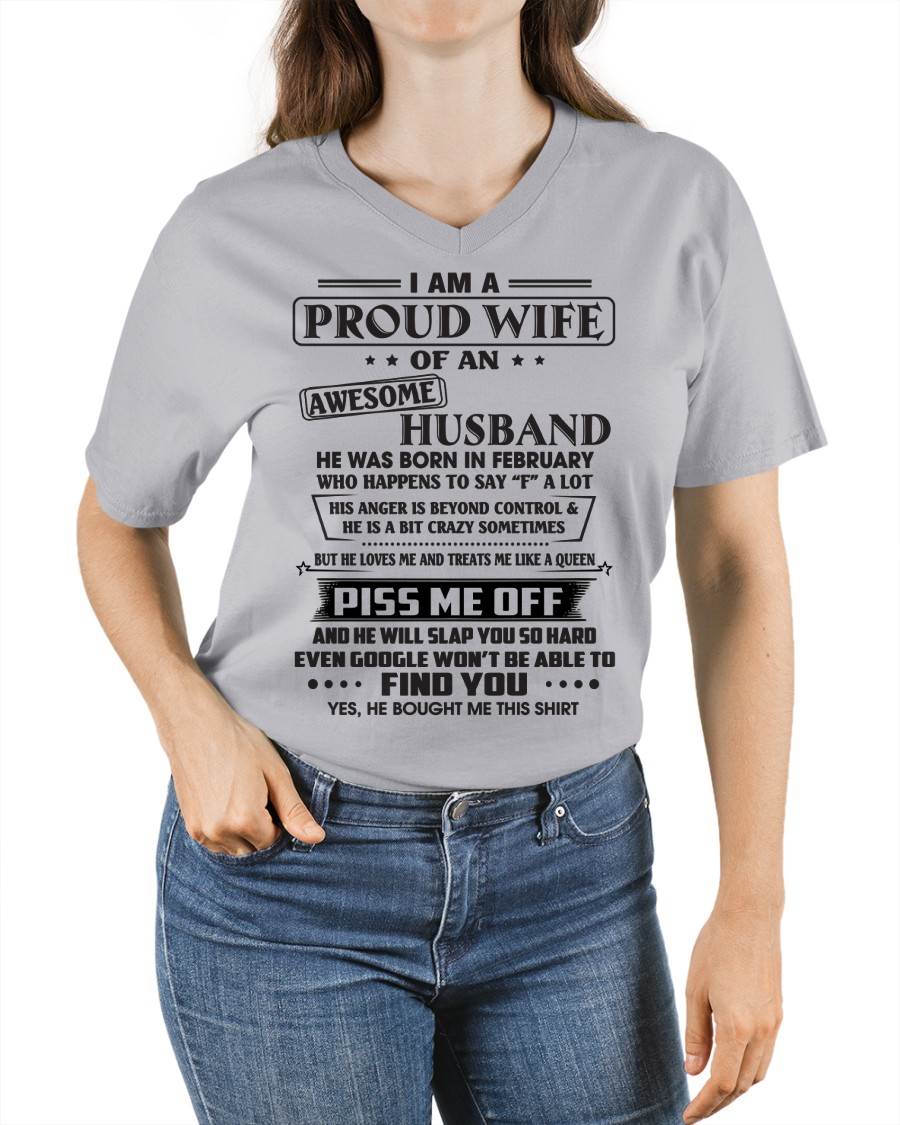 FEBRUARY - HE WILL SLAP YOU SO HARD EVEN GOOGLE WON’T BE ABLE TO FIND YOU - FROM HUSBAND - NINA02 (SKU2602-81-02)