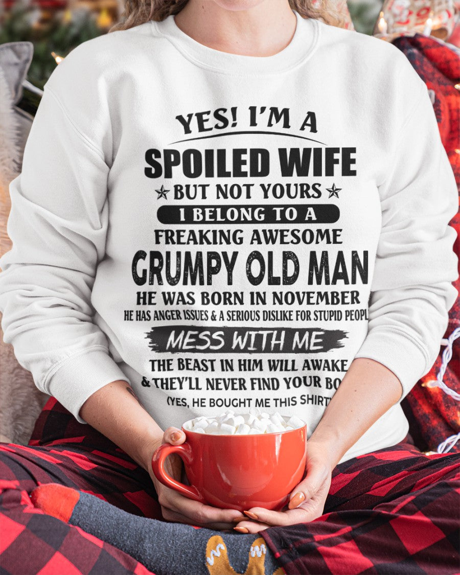 Grumpy Old Man November – Perfect gift for wife From Husband – NINA11 (SKU08-63-11)