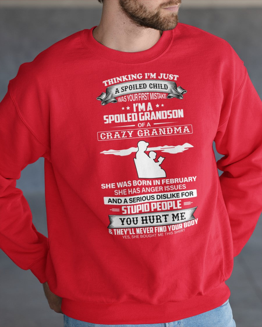 Spoiled by Grandma Shirt February Edition – From Grandma to Grandson NINA02 (SKU-GMS2-02)