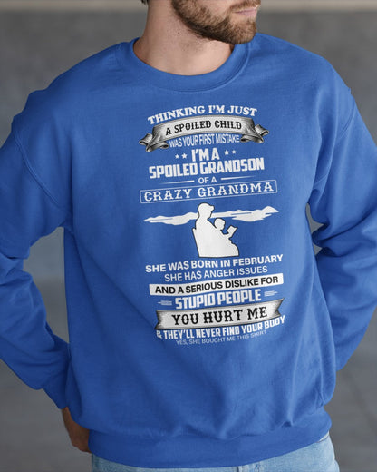 Spoiled by Grandma Shirt February Edition – From Grandma to Grandson NINA02 (SKU-GMS2-02)