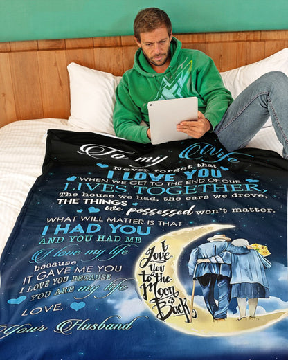 Special Gift For Your Wife Blanket - From Husband (SKU-CHAU-B10)