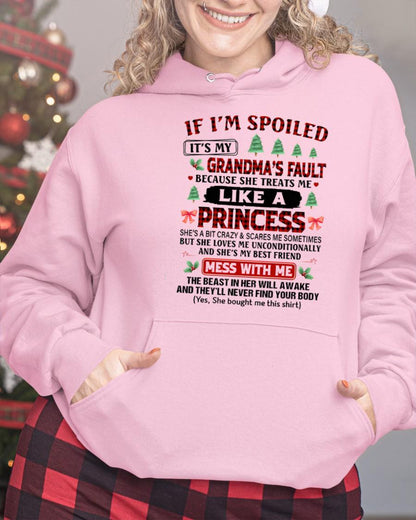 CHRISTMAX T-SHRIT FOR GRANDDAUGHTER - GIFT FROM GRANDMA - NINA00