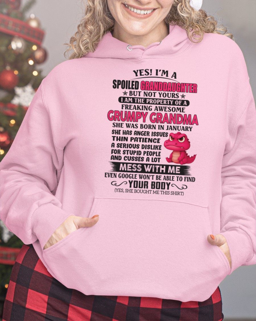 JANUARY - YES, I'M A SPOILED GRANDDAUGHTER - GIFT FROM GRANDMA - NINA01 (SKU09-96-01)