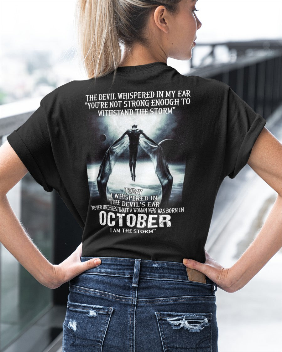 OCTOBER - NEVER UNDERESTIUNDER A WOMAN - I AM THE STORM-FMA-(SKU-CHAUU-10)