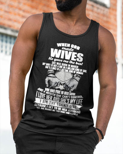 MARCH - WHEN GOD MADE WIVES HE GAVE ME THE BEST - FROM WIFE - NINA03 (SKU26T-01-05-03)