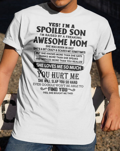 July - Awesome Mom - Perfect gift for son From Mom - NINA07 (SKU-SPW-07)