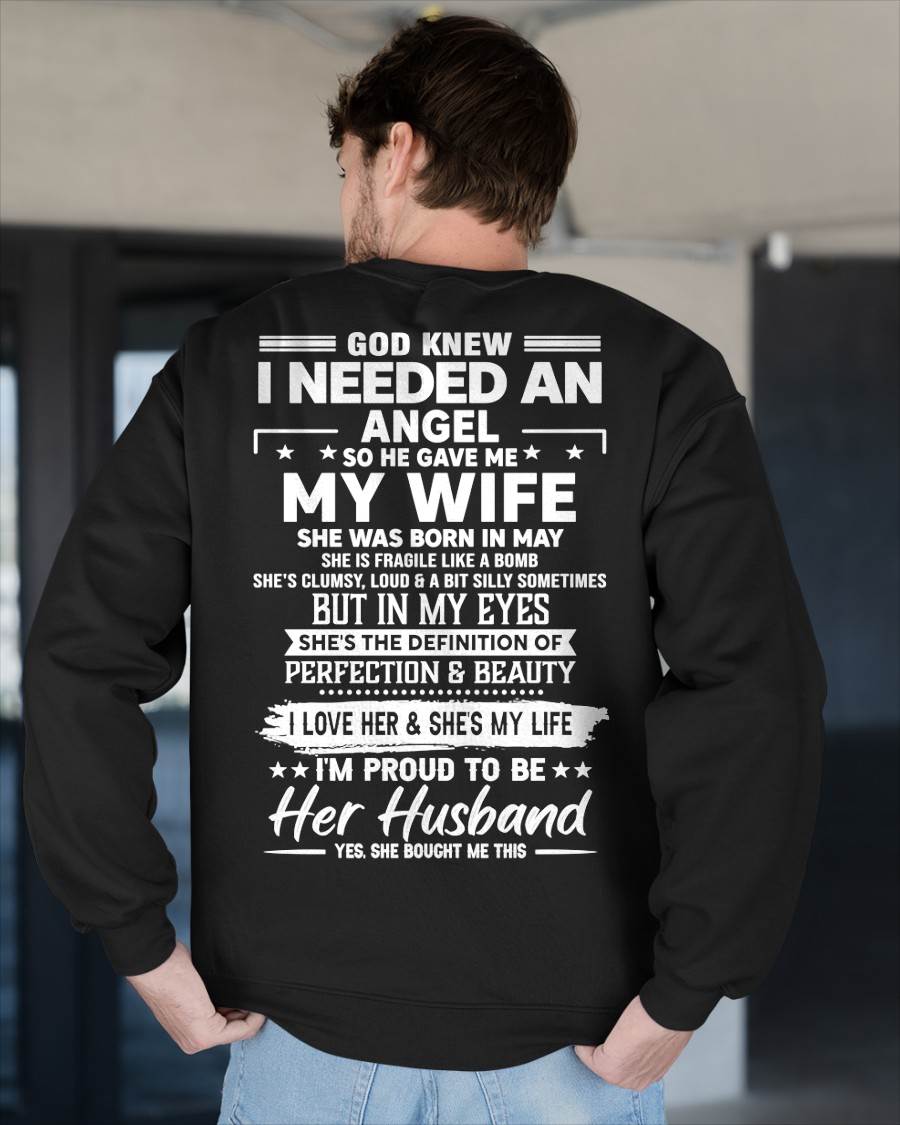 MAY – IN MY EYES SHE'S THE DEFINITION OF PERFECTION & BEAUTY I LOVE HER & SHE'S MY LIFE – FROM WIFE – NINA05 (SKU26T-01171-05)