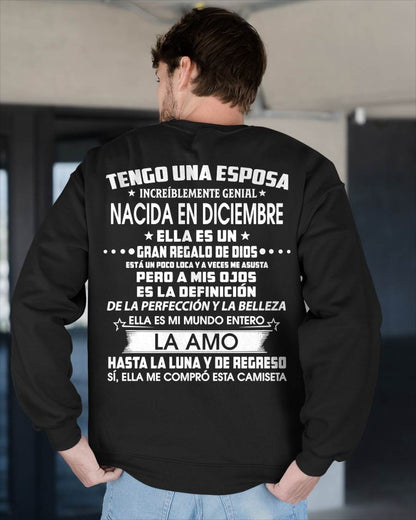 DICIEMBRE - TENGO UNA ESPOSA INCREÍBLEMENTE GENIAL - Regalo especial para tu novio o esposo - NINA12 (SKU2605-286-12)