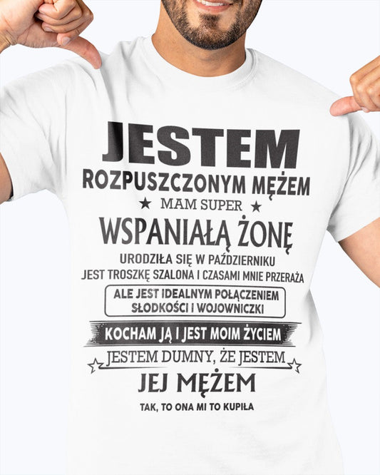 Niesamowita Żona Urodzona w październiku – Idealny Prezent dla Twojego Męża – POL/NINA10 (SKU06-26-10)