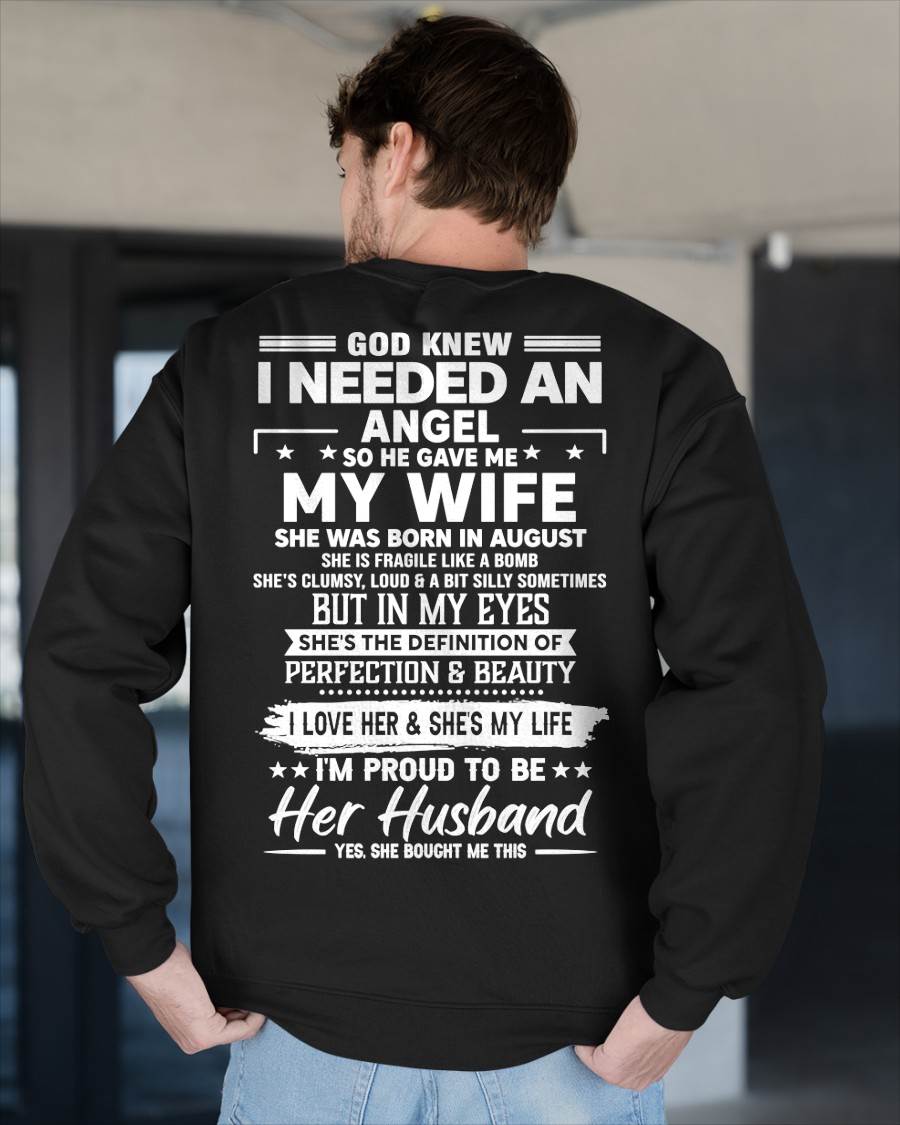 AUGUST – IN MY EYES SHE'S THE DEFINITION OF PERFECTION & BEAUTY I LOVE HER & SHE'S MY LIFE – FROM WIFE – NINA08 (SKU26T-01171-08)