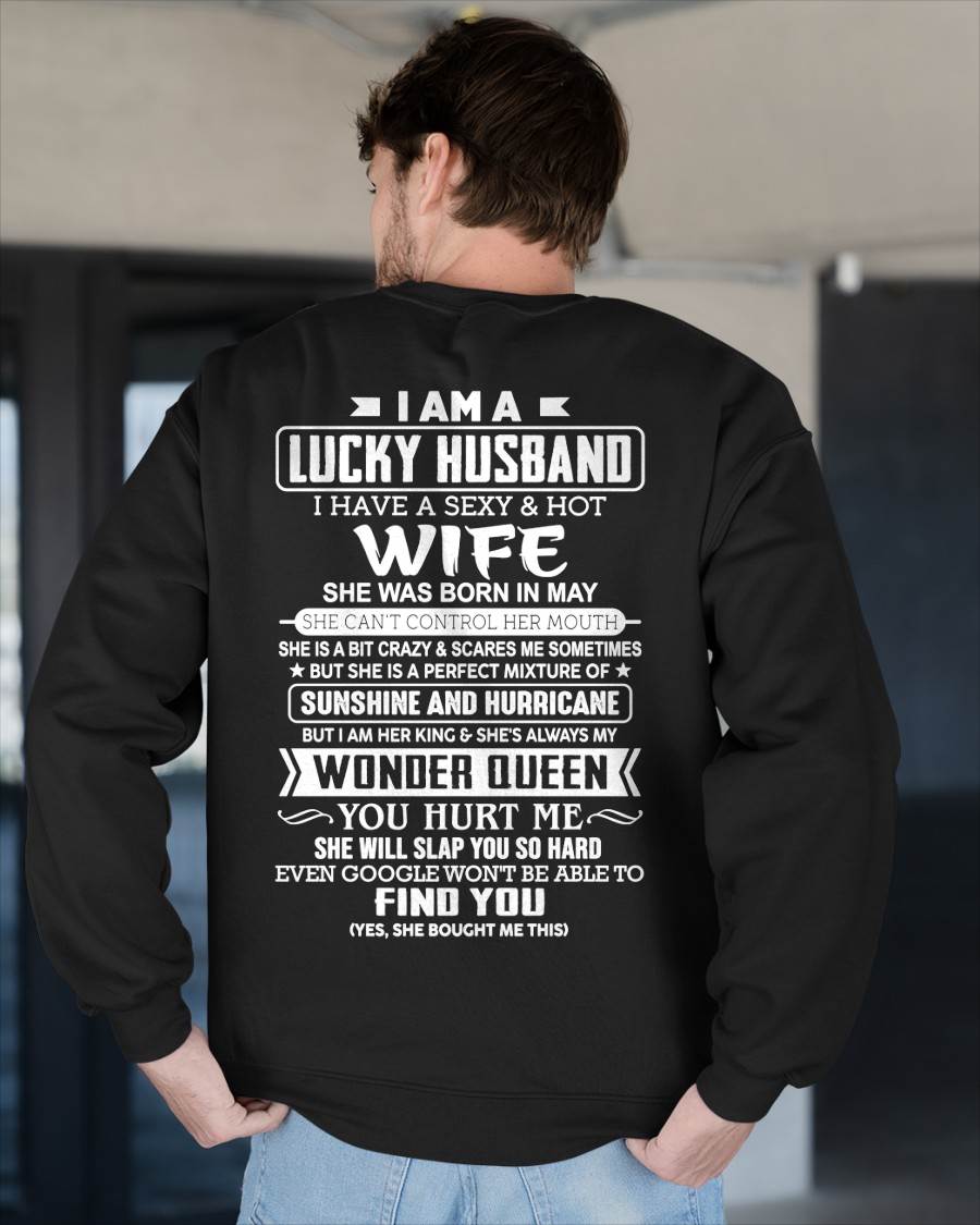 MAY - I AM A LUCKY HUSBAND I HAVE A SEXY & HOT WIFE  - FROM WIFE - NINA05 (SKU12-316-05)