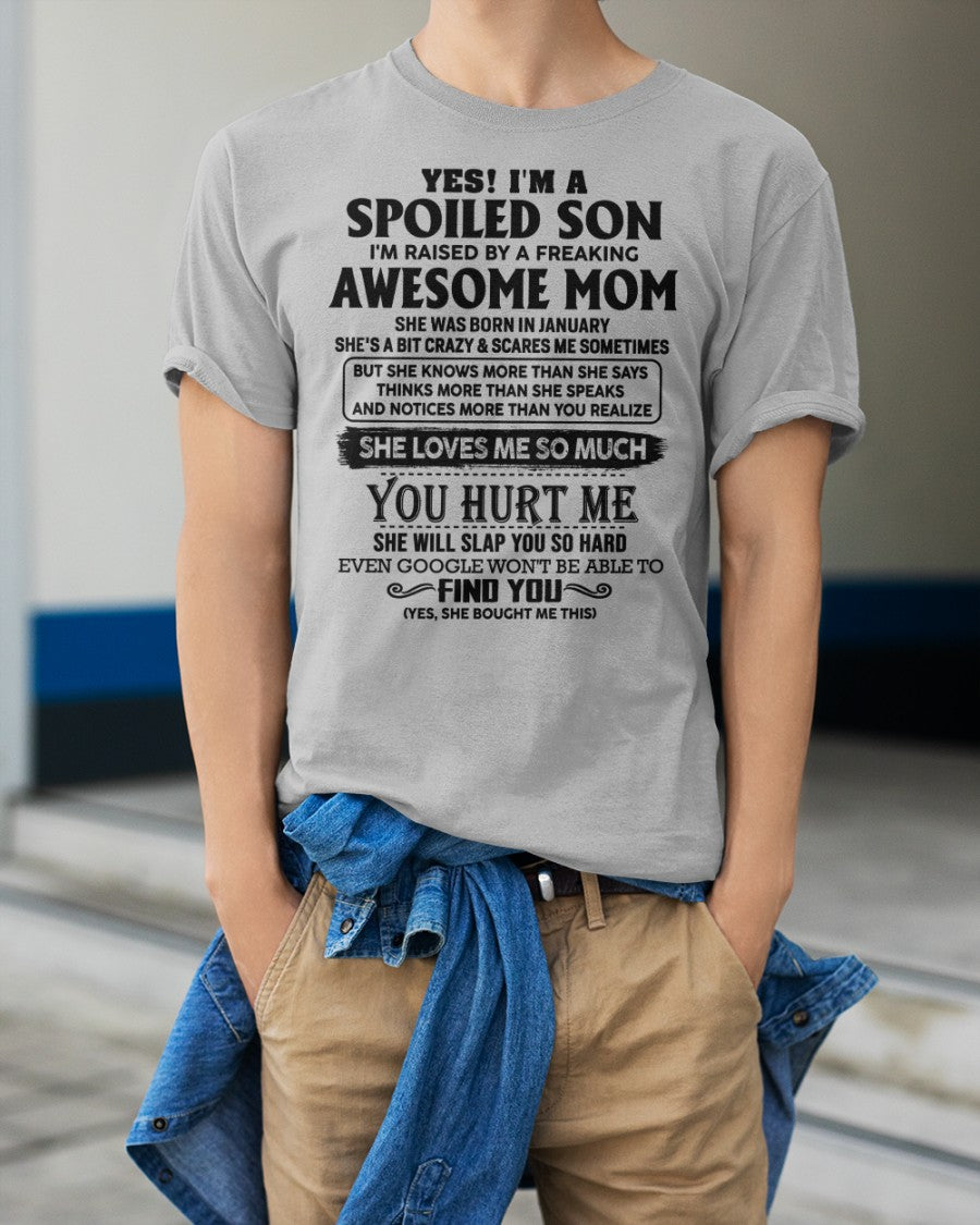 January - Awesome Mom - Perfect Gift For Your Son From Mom - NINA01 (SKU-SPW-01)
