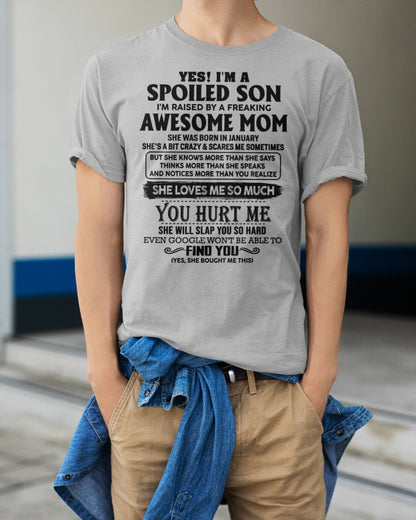 January - Awesome Mom - Perfect Gift For Your Son From Mom - NINA01 (SKU-SPW-01)