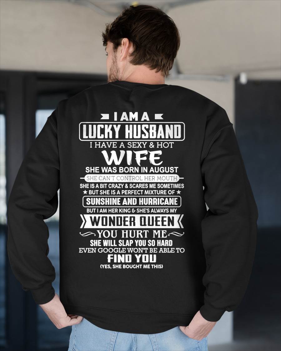 AUGUST - I AM A LUCKY HUSBAND I HAVE A SEXY & HOT WIFE  - FROM WIFE - NINA08 (SKU12-316-08)