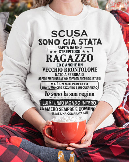 Fantastico fidanzato nato a Febbraio - Regalo speciale per la tua ragazza- ITA/NINA02 (SKU2605-187-02)