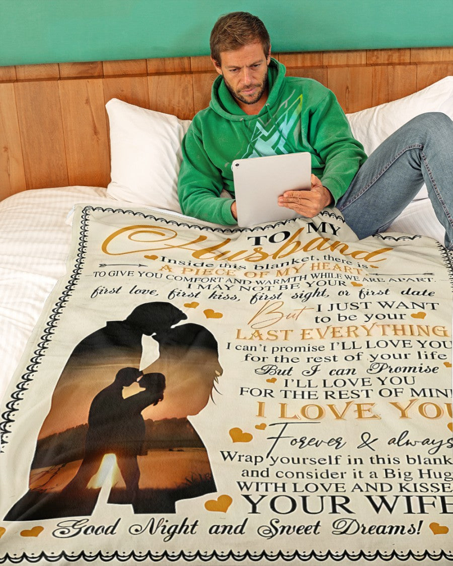 Special Gift For Your Husband Blanket - From Wife (SKU-CHAU-B18) FULL