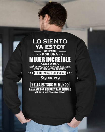 MAYO - LO SIENTO YA ESTOY OCUPADO POR UNA - Regalo especial para tu novio o esposo - NINA05 (SKU08-69-05)