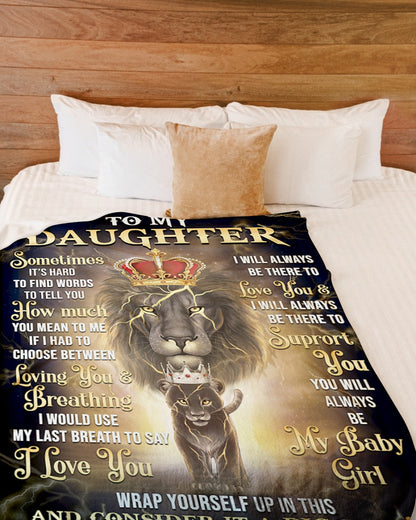 Special Gift For Your Daughter Blanket - From Dad (SKU-CHAU-B23)