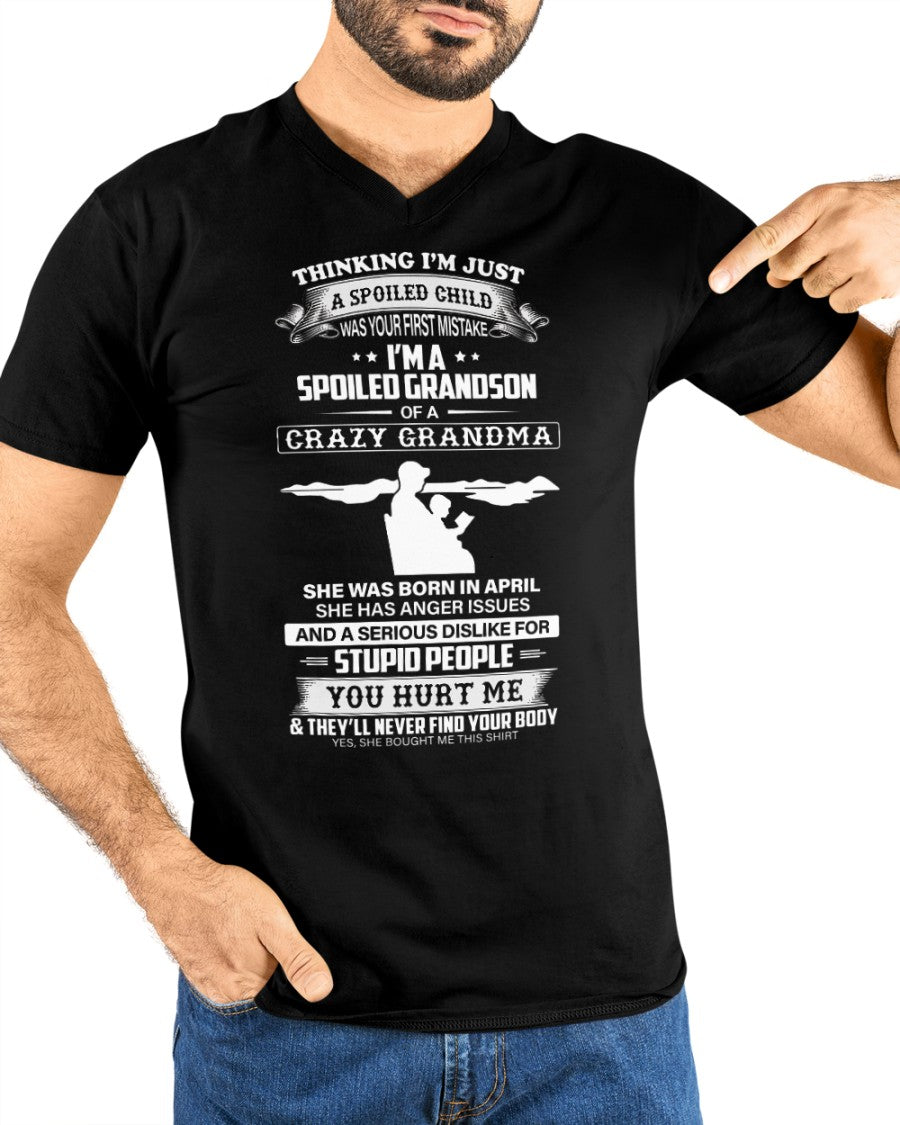 Spoiled by Grandma Shirt April Edition – From Grandma to Grandson NINA04 (SKU-GMS2-04)