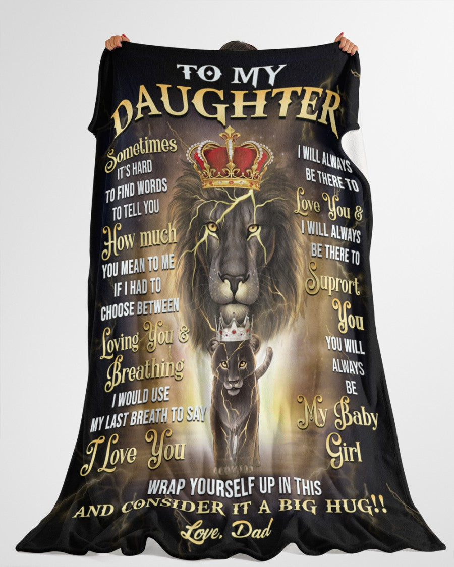 Special Gift For Your Daughter Blanket - From Dad (SKU-CHAU-B23)