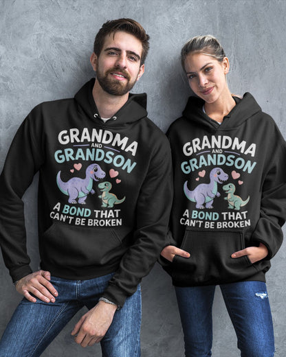 GRANDMA AND GRANDSON A BOND THAT CAN'T BE BROKEN DINOSAUR UNISEX T-SHIRT NINA00 (SKU-GMS4)