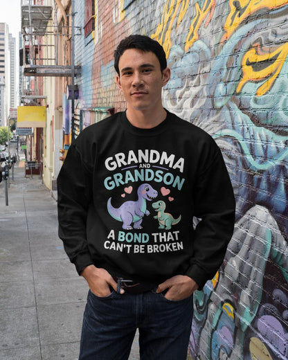 GRANDMA AND GRANDSON A BOND THAT CAN'T BE BROKEN DINOSAUR UNISEX T-SHIRT NINA00 (SKU-GMS4)