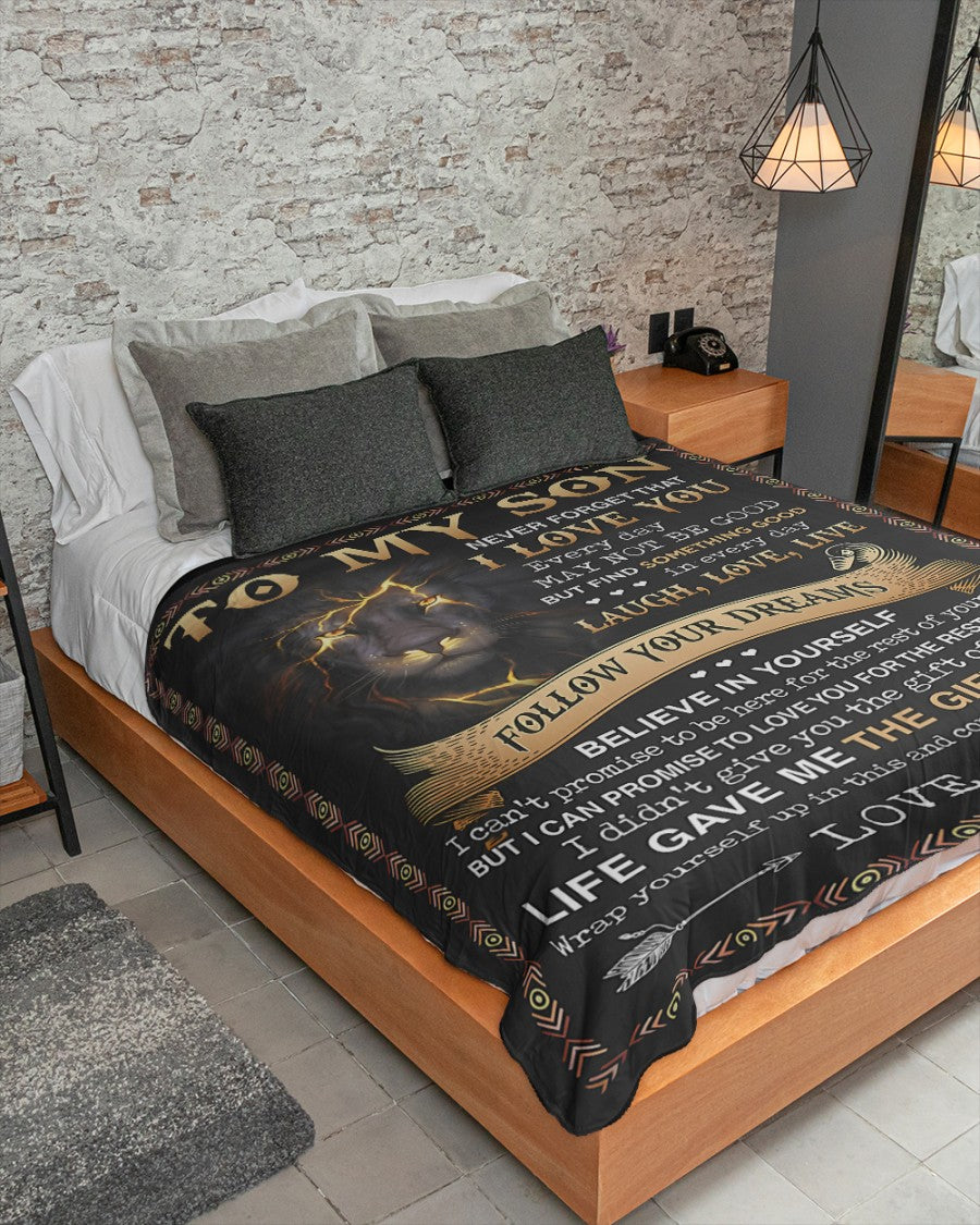 Special Gift For Your Son Blanket - From Mom (SKUB09-12)