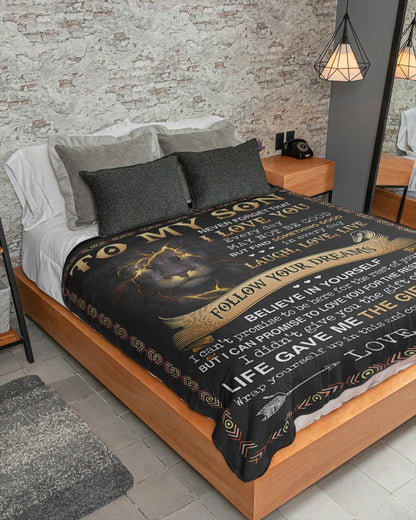 Special Gift For Your Son Blanket - From Mom (SKUB09-12)