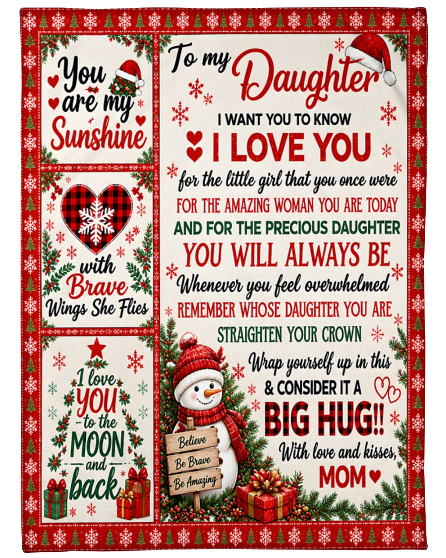 Special Gift For Your Daughter Blanket - From Mom (SKU2609-374)