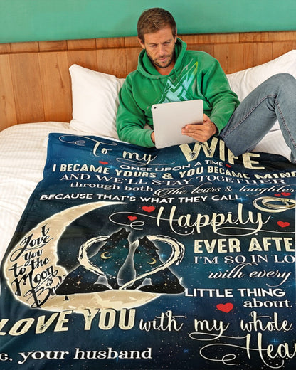 Special Gift For Your Wife Blanket - From Husband (SKU-CHAU-B13) FULL