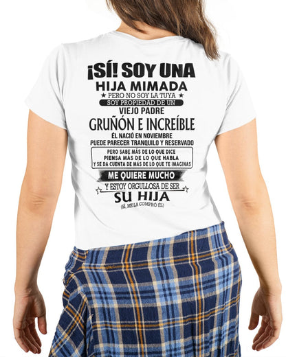 Noviembre Padre Increíble - Regalo especial para hija - TBN - T11 (SKU04-109-11)