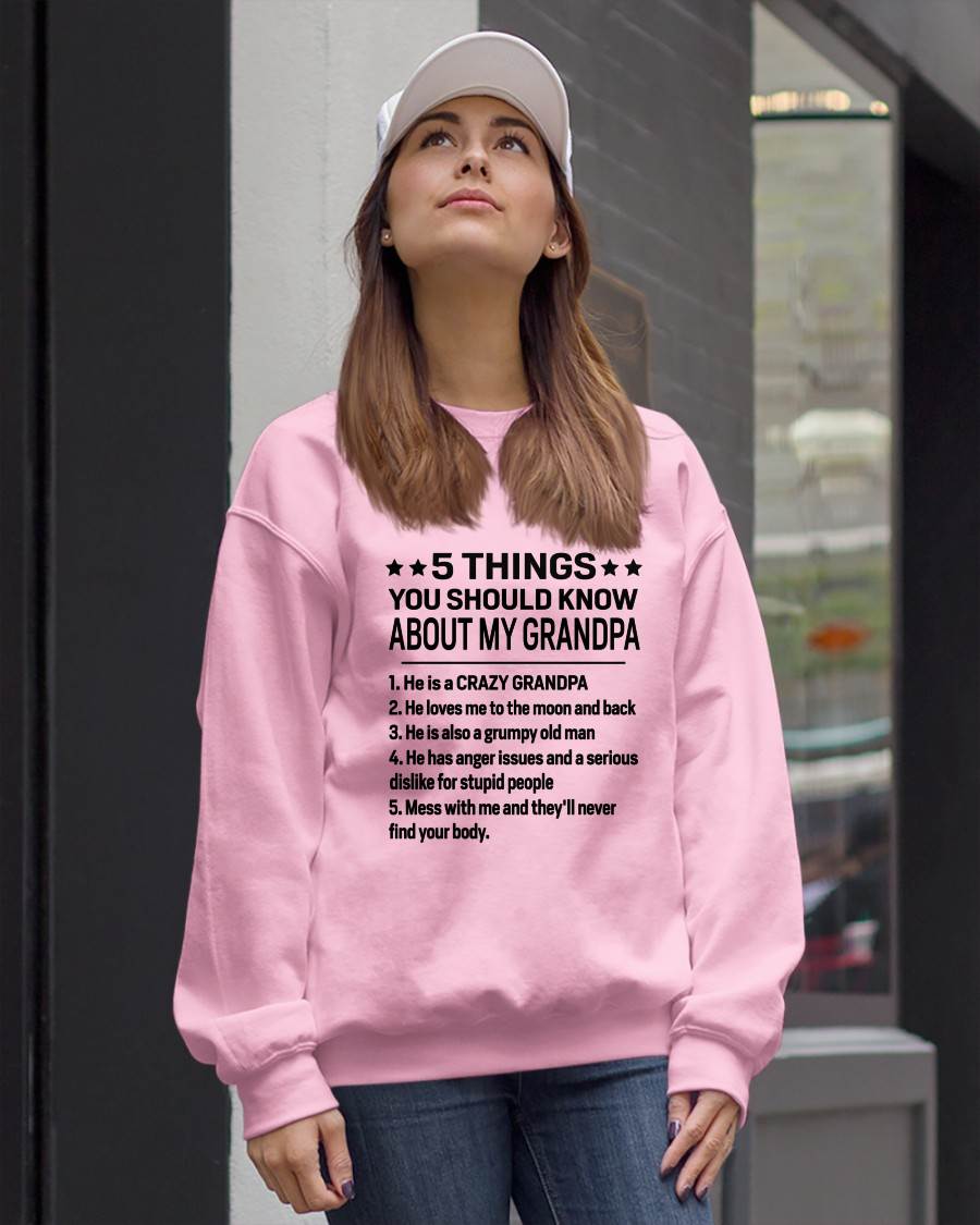 FIVE THINGS YOU SHOULD KNOW ABOUT MY GRANDPA - GIFT FROM GRANDPA - NINA00 (SKU2603-134-00)