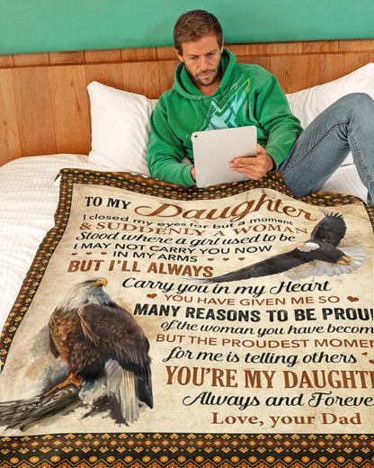 Special Gift For Your Daughter Blanket - From Dad