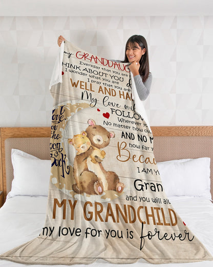 Special Gift For Your Granddaughter Blanket - From Grandma