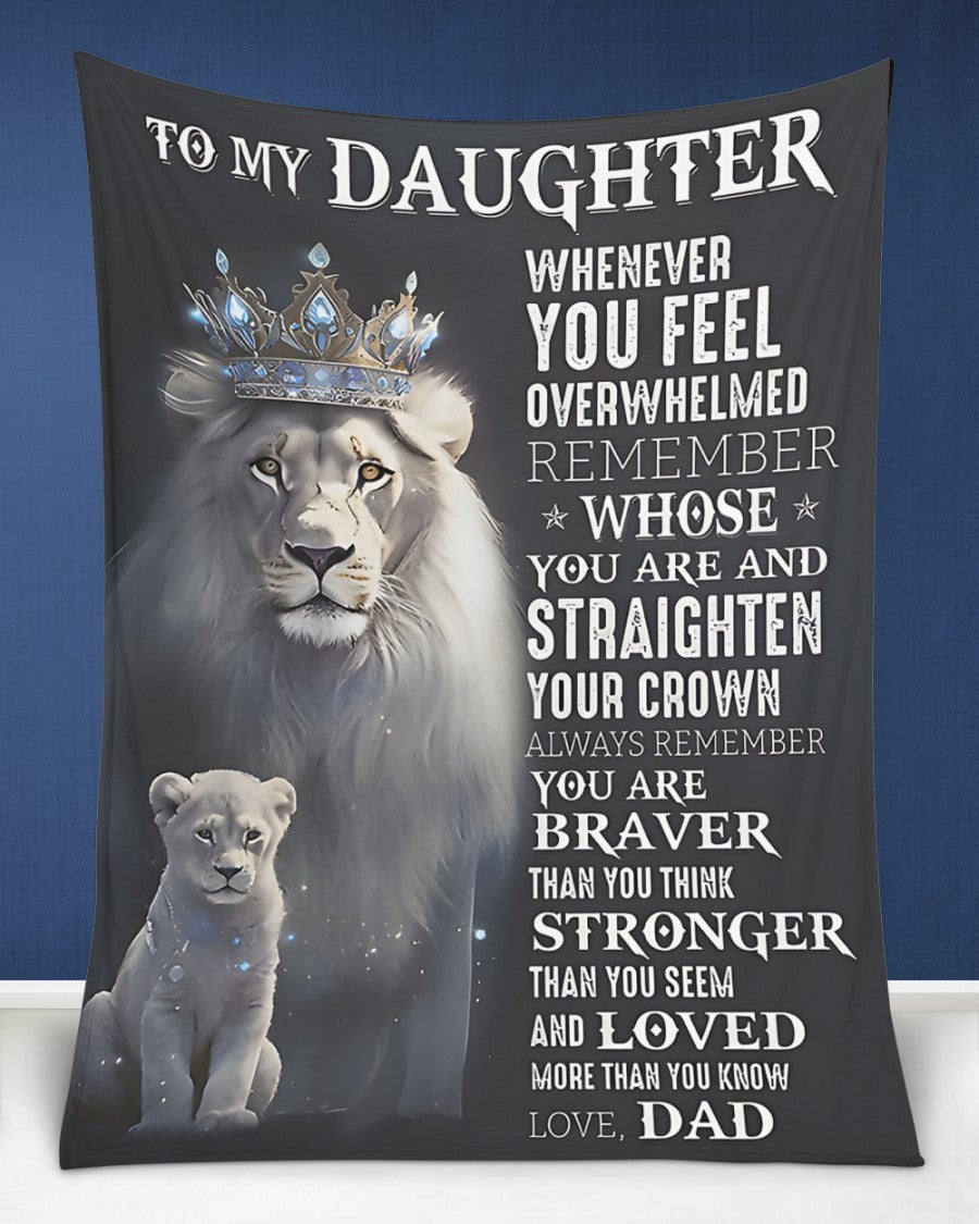 BLANKET FOR DAUGHTER - GIFT FROM DAD - COMFORT & WARMTH GIFT 2 NTTD00 (SKUB-NTTD-01)