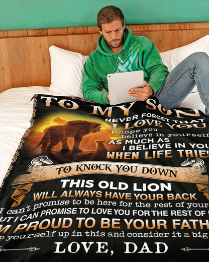 Special Gift For Your Son Blanket - From Dad (SKUB06-54)